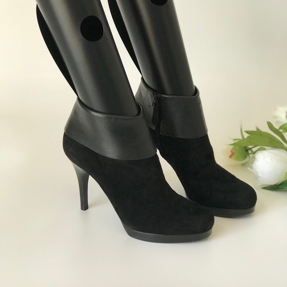 Balenciaga Suede/Leather Ankle Booties Heels - Picture 5 of 16
